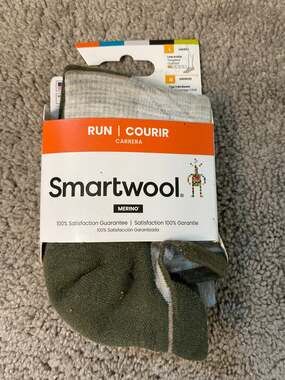 New Smartwool Run Low Ankle Merino Wool Socks Unisex Large